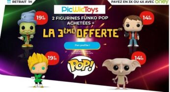 Pour l’achat de 2 Figurines POP! la 3 ème OFFERTE sur PicWicToys