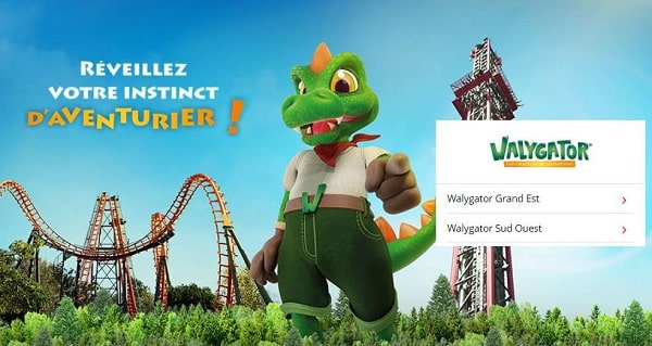 Vente privée billet parc Walygator pas cher 🎢  dés 20,50€ Grand Est / 20€ Sud Ouest