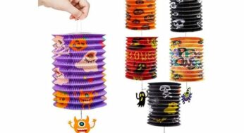 DECO HALLOWEEN: 7,79€ lot de 6 lampions Halloween avec figurine pendante Yumcute