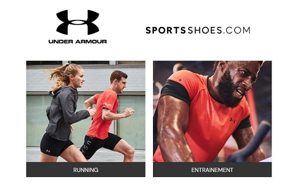 15% de réduction sur tous les articles Under Armour sur SportsShoes