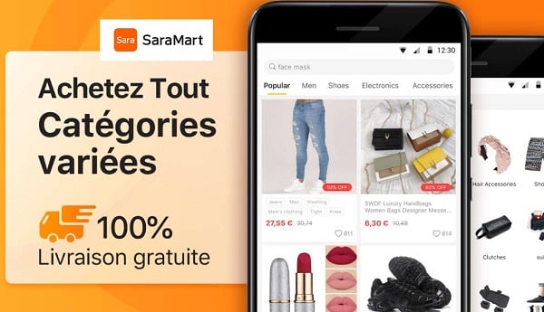 20% de remise en plus sur SaraMart sans minimum (mode et autres produits à petits prix avec livraison gratuite)