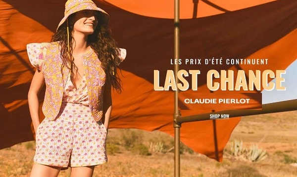 remise supplémentaire sur les promotions claudie pierlot last chance