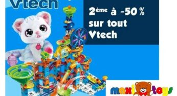 1 jouet Vtech ou Vtech Baby acheté = le second à moitié prix sur Maxitoys