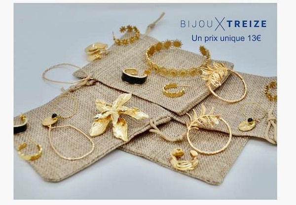 Découvrez BijouxTreize la marque qui propose tous ses bijoux à prix unique de 13€ (et -15% suppl.)