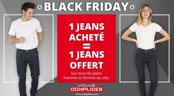 Black Friday Complices : Un jean acheté = 1 jean offert