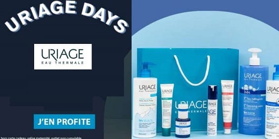 Black Friday Uriage Days = -20% sans minimum ou -30% dès 60€ sur tout