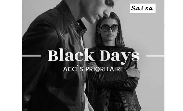 Inscrivez-vous pour obtenir un accès prioritaire au Black Days de SALSA