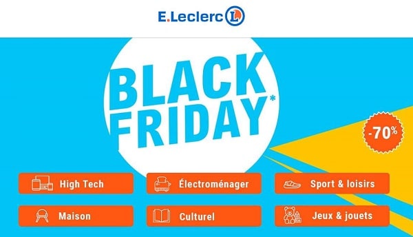 les offres black friday de e. leclerc sont en ligne