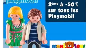 Maxitoys – Playmobil en avant les pourcents : la 2ème boite à -50% sur TOUT