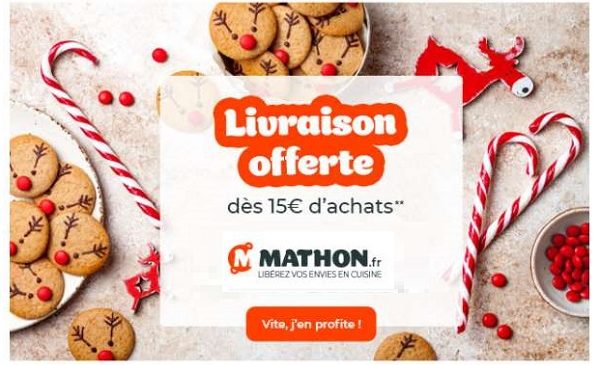 Offre livraison offerte sur Mathon dès 15€