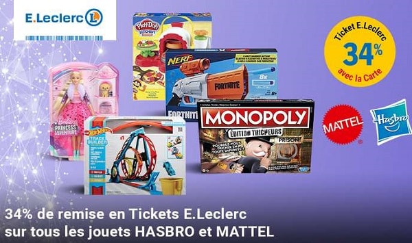 Offres E. Leclerc Black Friday jeux et jouets Hasbro & Mattel