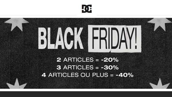 Pour le Black Friday DC Shoes obtenez des remises