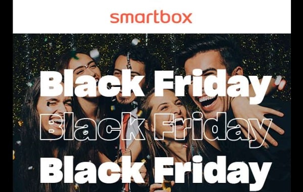 Pour le Black Friday SmartBox profitez de 25% de remise supplémentaire sur tous les coffrets cadeau