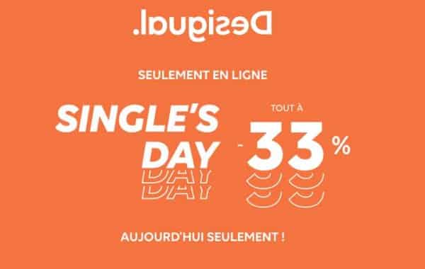 Singles’ Day Desigual jusqu'à -33% sur tout