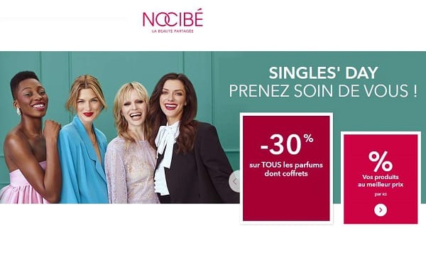 Singles Day Nocibé = 30% de reduction sur les coffrets parfums
