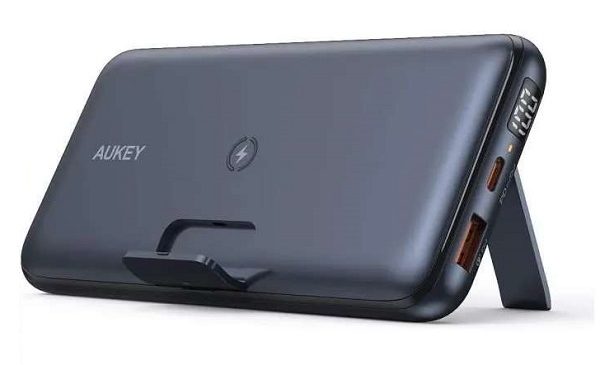 vente flash batterie externe chargeur sans fil 20000 mah aukey pb wl03