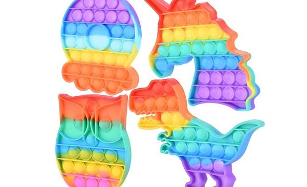 lot de 4 jouets Fidget Toy - Pop Bubble anti-stress Faburo