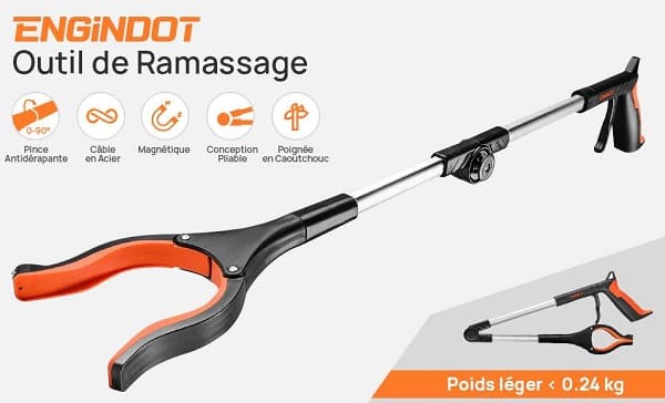 pince de ramassage pliable et rotatif ENGiNDOT RG01 