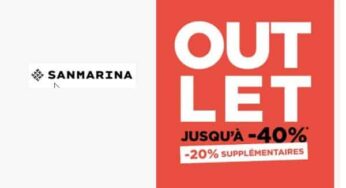 20% supplémentaire sur les offres Outlet San Marina (sans minimum)