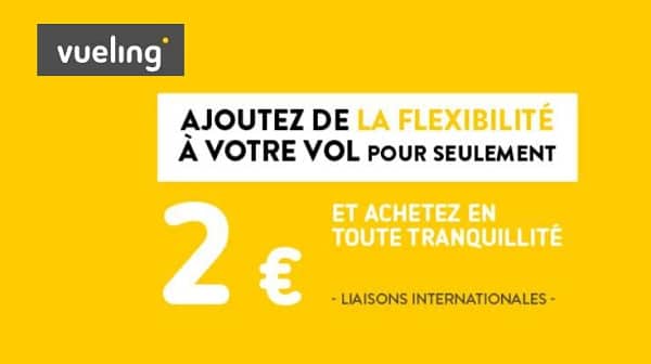 2€ seulement le service Flex Pack Vueling