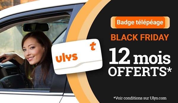 Black Friday Télépéage 🚘 12 mois d’abonnement offerts du badge Ulys - VINCI Autoroutes