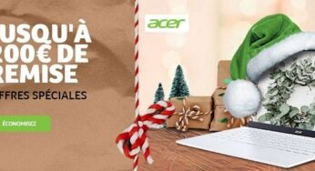 Jusqu’à 200€ de remise immédiate sur Acer (PC portable, Chromebook, écrans, casques, accessoires, services…)