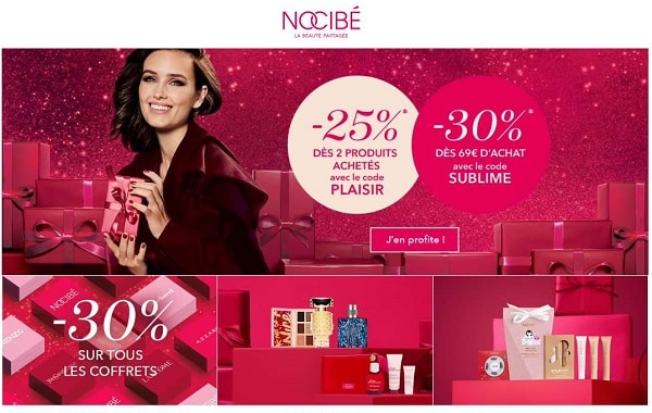 Offre spéciale cadeaux de Noel de Nocibé