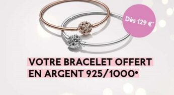 Un Bracelet Pandora Edition Limitée offert pour tout achat de minimum 129€