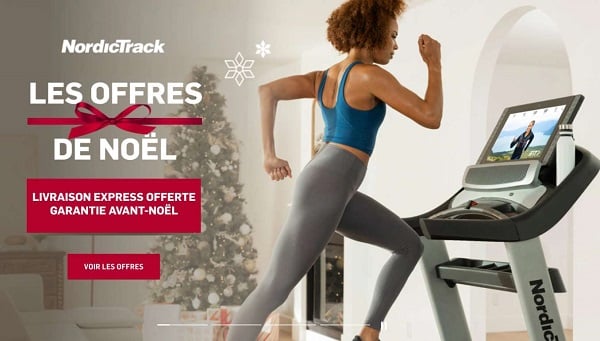 offres de Noël NordicTrack : remise sur les machines de fitness