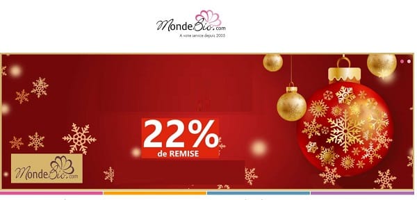 22% de remise sur votre commande sur mondebio