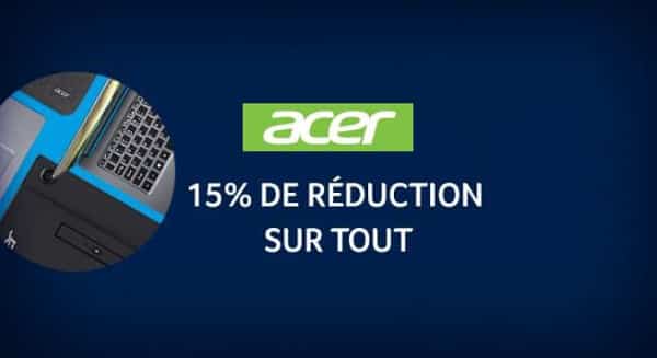 Blue Monday ACER : 15% de remise sur toute la boutique