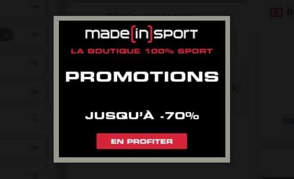 Promotion (soldes) Made In Sport