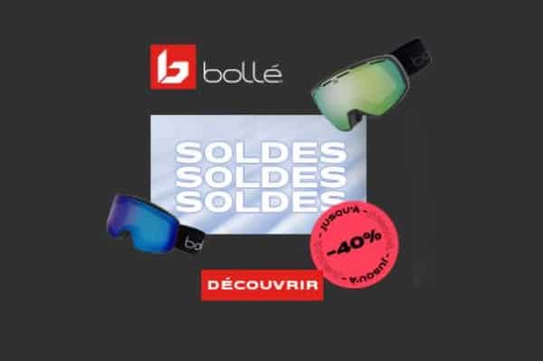 Soldes Bollé : casques de ski, masques de ski ou lunettes démarqués à -40%