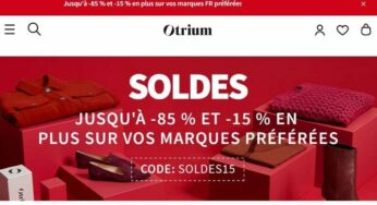 Soldes Otrium : jusqu’a -85% sur la mode de marque + 15% supplémentaire