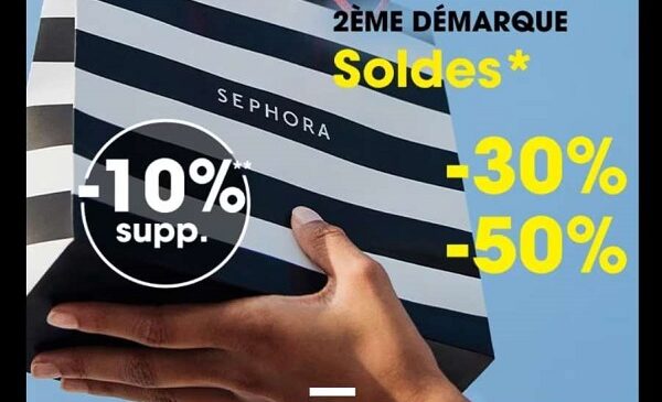 soldes sephora 10% supplémentaire (seconde demarque)