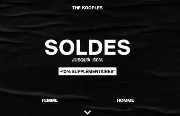 Soldes The Kooples = 10% supplémentaire