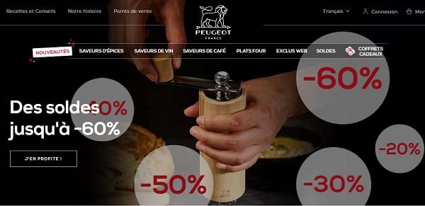 Soldes sur Peugeot Saveurs