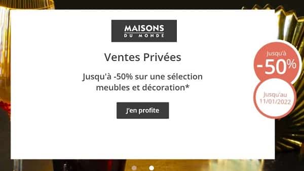 Ventes Privées Maisons du Monde en pré-soldes