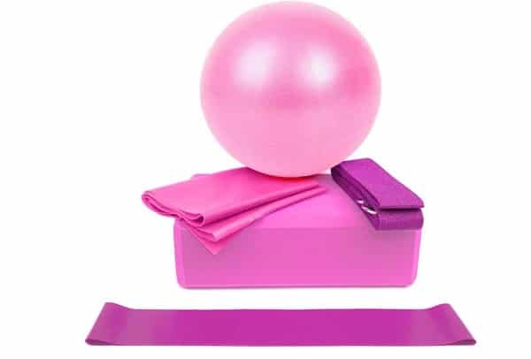 kit yoga pour débutant 5 pièces (balle, bloc et bande) Irfora kit yoga pour débutant 5 pièces balle, bloc et bande irfora