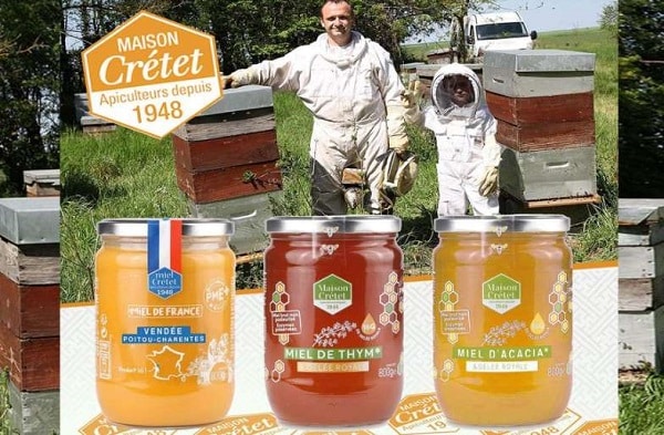 15% de réduction sur tous les produits Maison Crétet 🐝 (miels, gelée royale, propolis… de Charente-Maritime) dès 29€