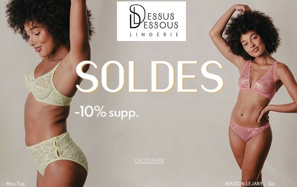 10% de remise supplémentaire sur les soldes et promotions dessus dessous