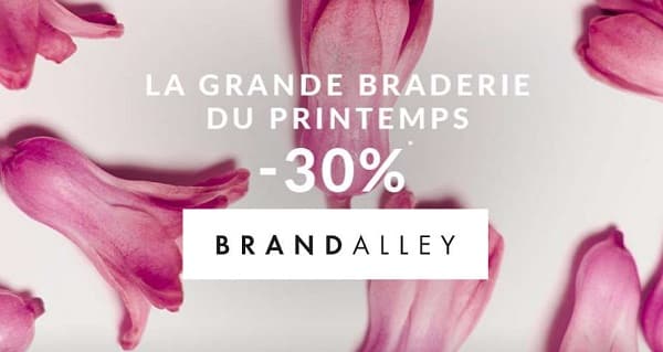 30% de reduction supplémentaire sur tous les articles de la grande braderie Brandalley