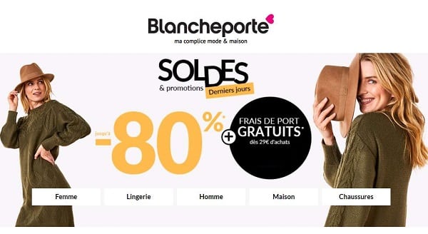 Dernière démarque des soldes Blanche Porte