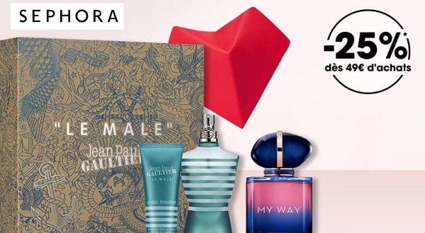 Offre Saint Valentin Sephora : -25% sur quasi tous les parfums (dont coffrets), maquillage et soin 