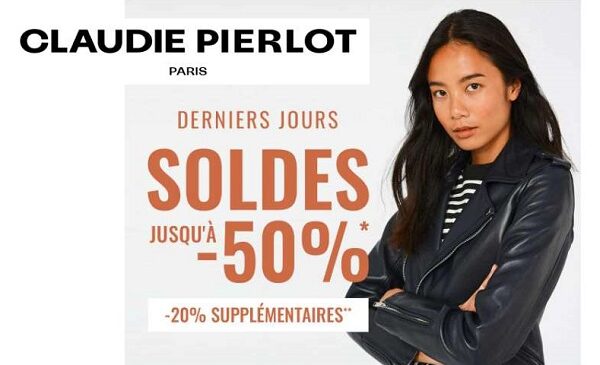 soldes claudie pierlot paris encore plus de remise pour la dernière démarque