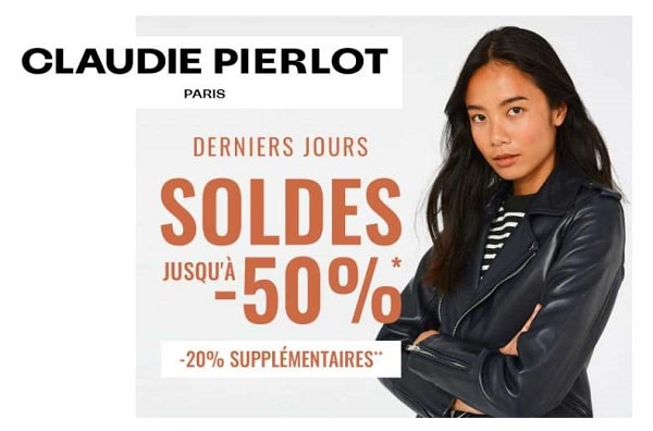 Soldes Claudie Pierlot Paris : encore plus de remise pour la dernière démarque + -20% supplementaire