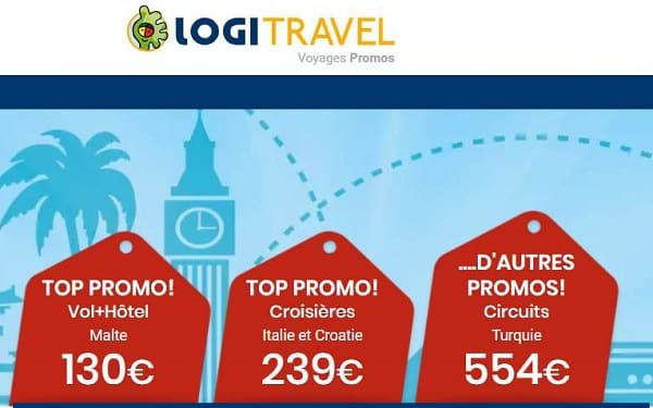 Top Promo de Logitravel : séjours, croisières, escapades, circuits à prix réduits pour vos prochaines vacances !