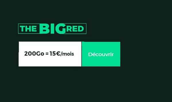 BIG RED SFR 200Go = 15€
