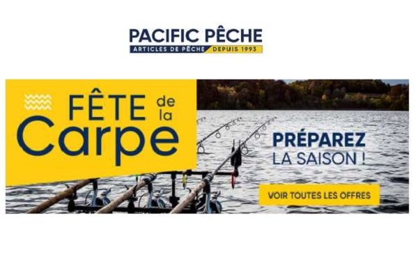 fÊte de la carpe réduction sur le site pacific pêche