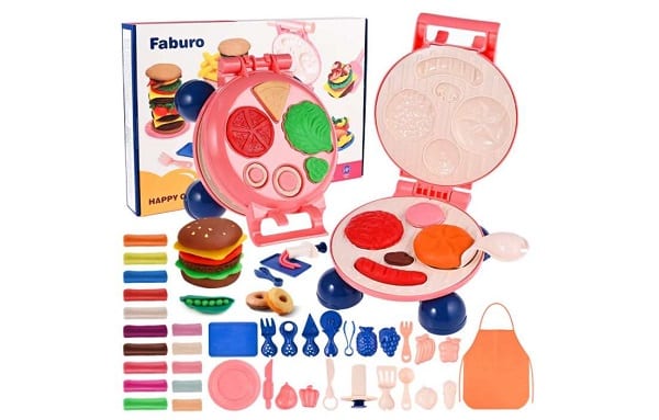 kit pâte à modeler hamburgers party de faburo pas cher